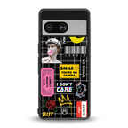 lonely hearts club black back phone cover | glass case for Google Pixel 8