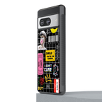 lonely hearts club black back phone cover | glass case for Google Pixel 8