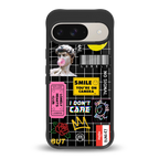 lonely hearts club black back phone cover | glass case for google pixel 9