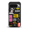 lonely hearts club black back phone cover | glass case for google pixel 9 pro