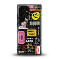 lonely hearts club black back phone cover | glass case for samsung galaxy s23 ultra
