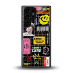 lonely hearts club black back phone cover | glass case for samsung galaxy s25 ultra