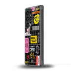 lonely hearts club black back phone cover | glass case for samsung galaxy s25 ultra