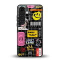 lonely hearts club black back phone cover | glass case for samsung galaxy s24 plus