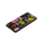 lonely hearts club black back phone cover | glass case for samsung galaxy s24 fe