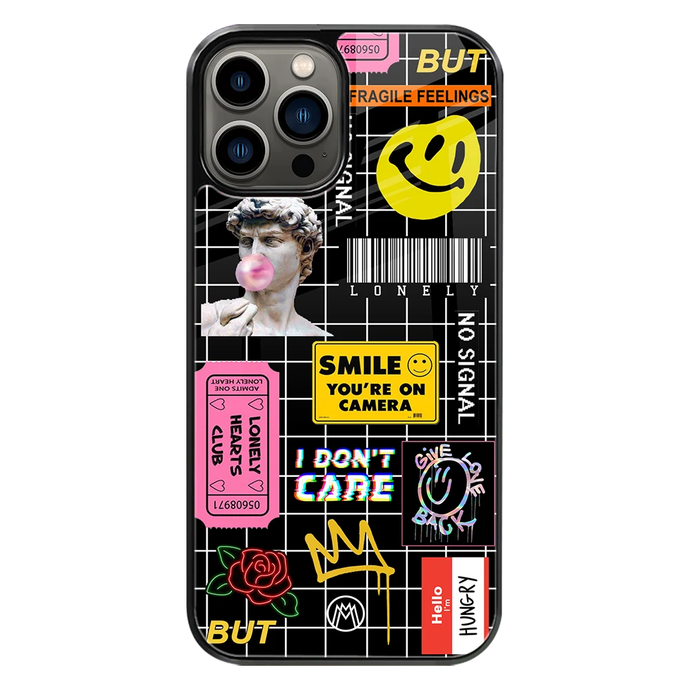 Premium Glass Back Mobile Phone Cover for iPhone, Samsung, OnePlus, Google Pixel, Redmi, Oppo, Vivo & Realme