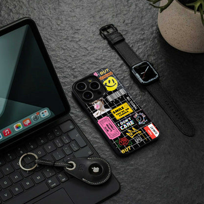 lonely hearts club black back phone cover | glass case for iphone 13 pro max