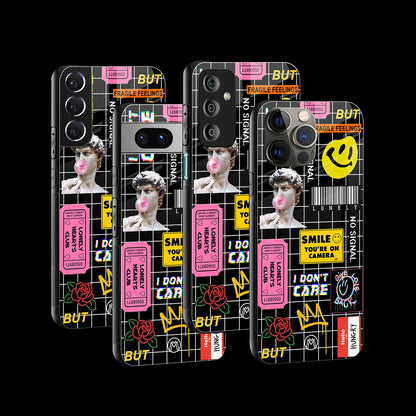 Lonely Hearts Club Black Phone Cover | Glass Case