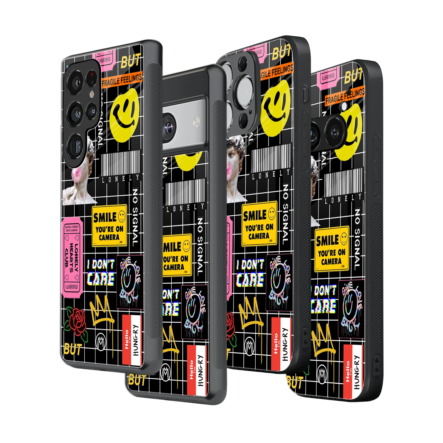 Stylish Glass Back Case for All Smartphones – iPhone, Samsung, OnePlus, Pixel, Redmi, Oppo, Vivo, Motorola