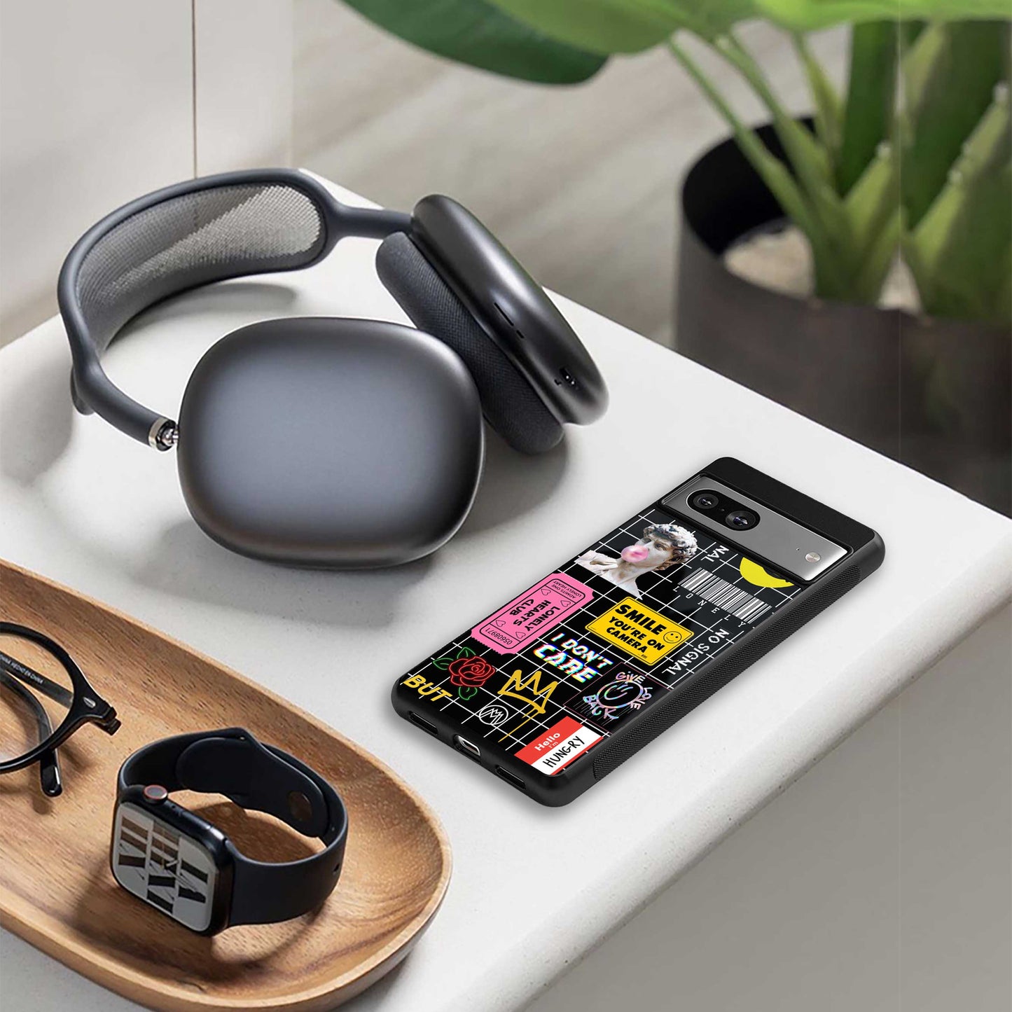 lonely hearts club black back phone cover | glass case for samsung galaxy s23 ultra