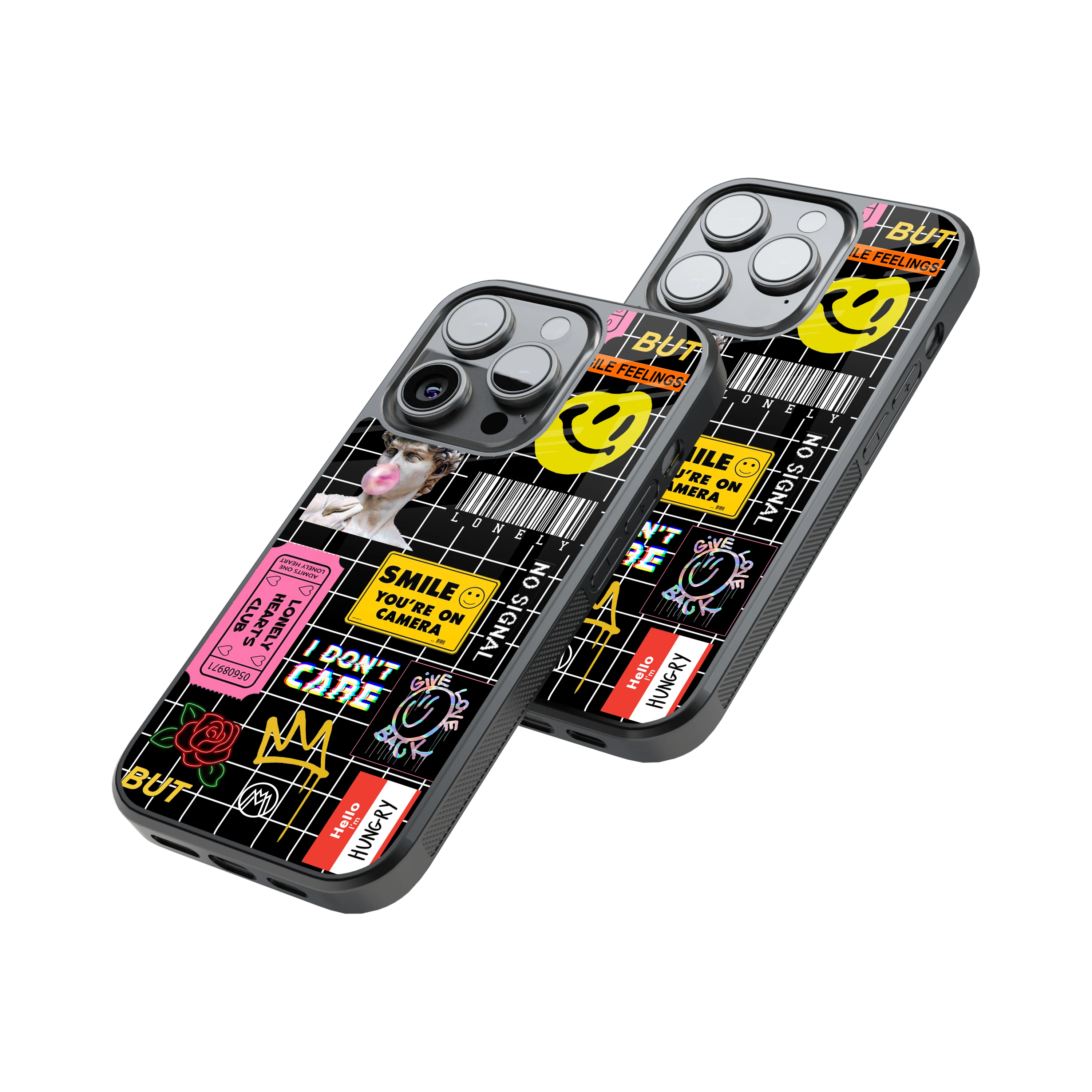 Protective Glass Back Phone Case Compatible with iPhone, Samsung, OnePlus, Pixel & More