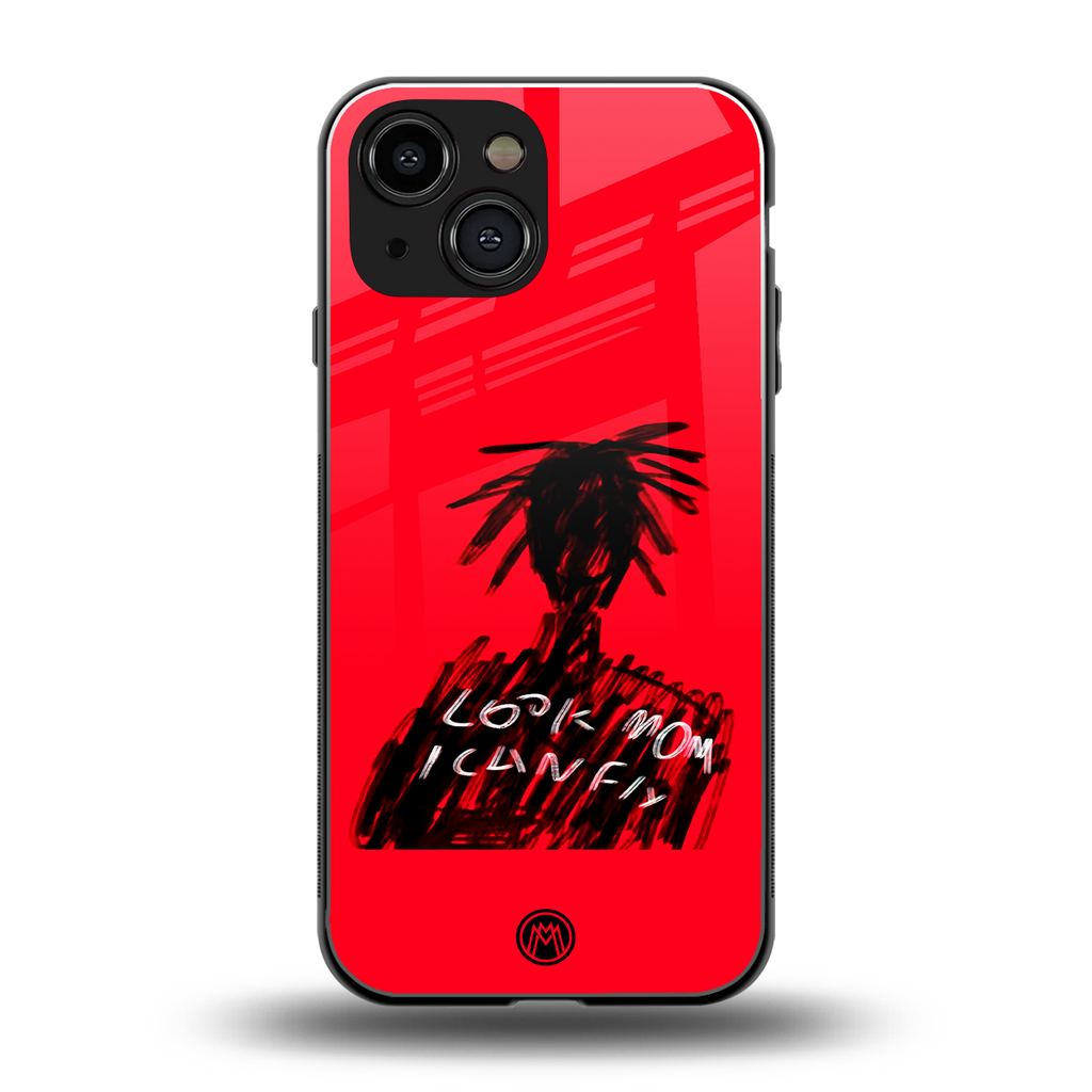look mom i can fly back phone cover | glass case for iphone 13 mini