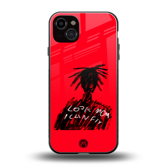 look mom i can fly back phone cover | glass case for iphone 15 plus
