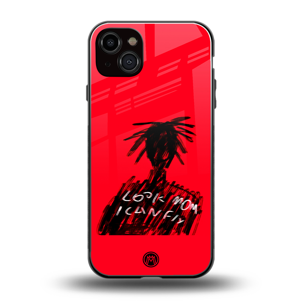 look mom i can fly back phone cover | glass case for iphone 14 plus