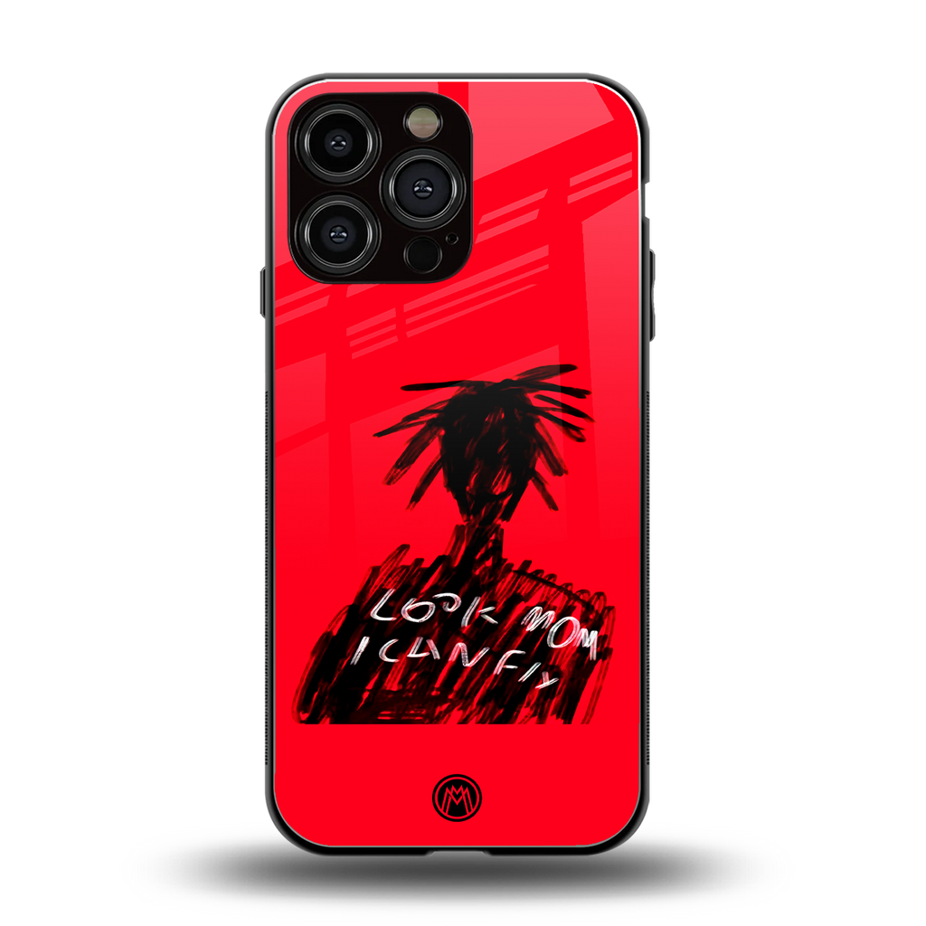 look mom i can fly back phone cover | glass case for iphone 15 pro max