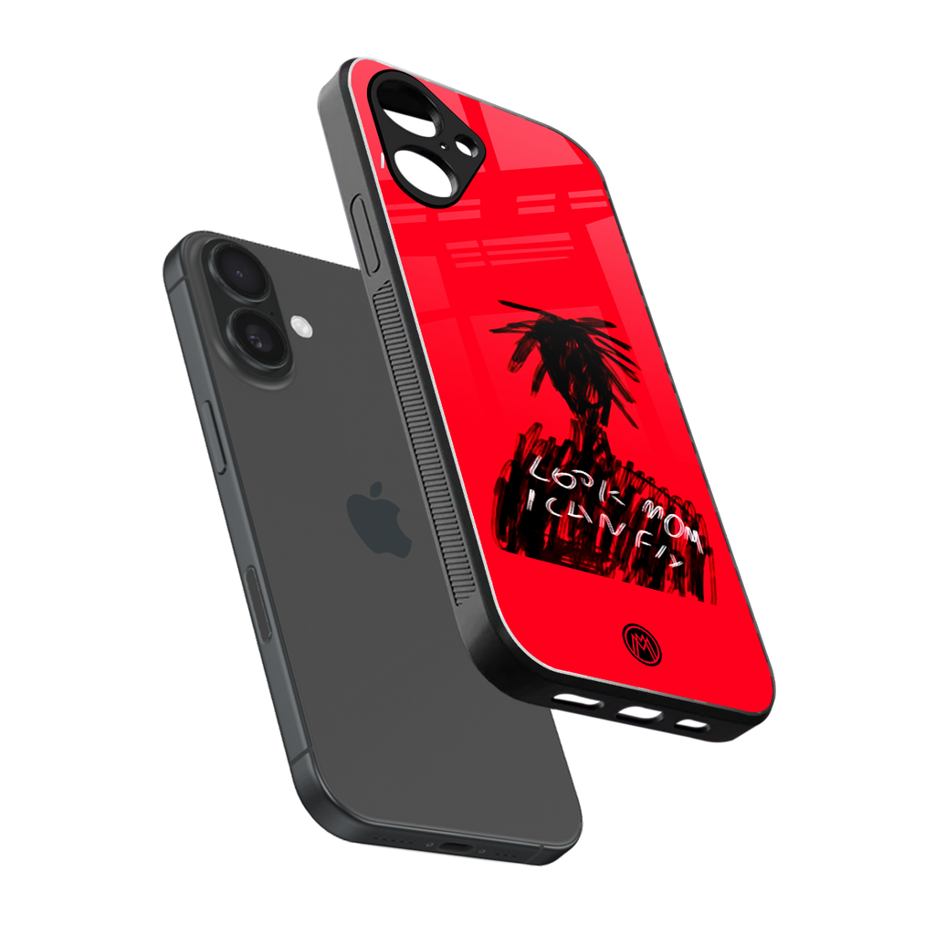 look mom i can fly back phone cover | glass case for iphone 16