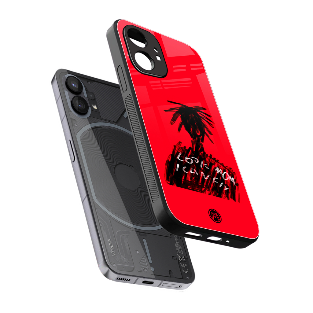 look mom i can fly back phone cover | glass case for nothing phone 1