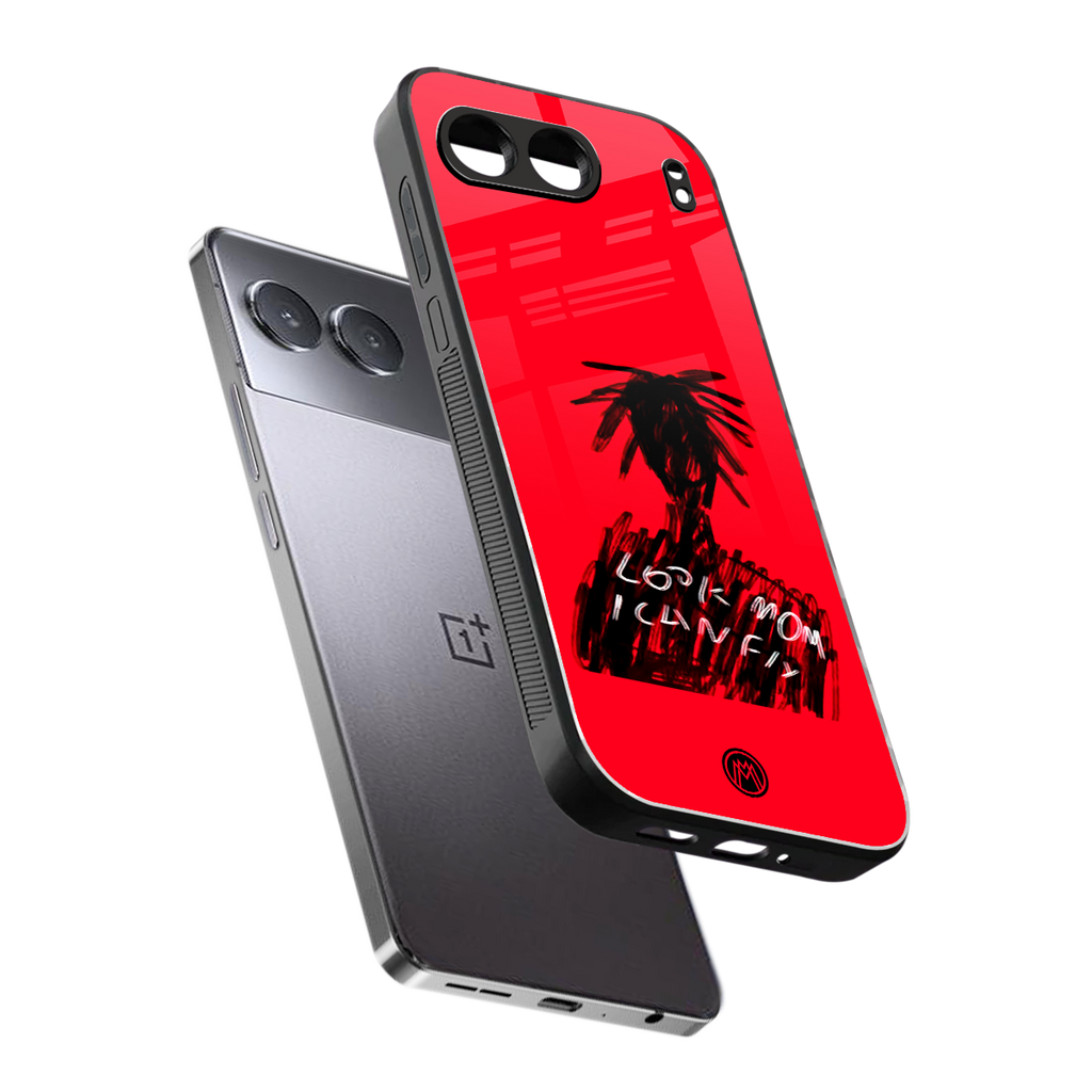 look mom i can fly back phone cover | glass case for oneplus nord 4
