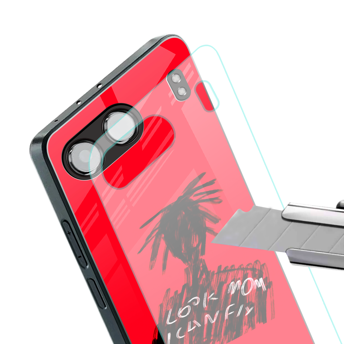 look mom i can fly back phone cover | glass case for oneplus nord 4