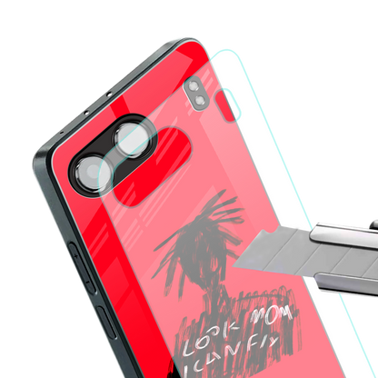 look mom i can fly back phone cover | glass case for oneplus nord 4