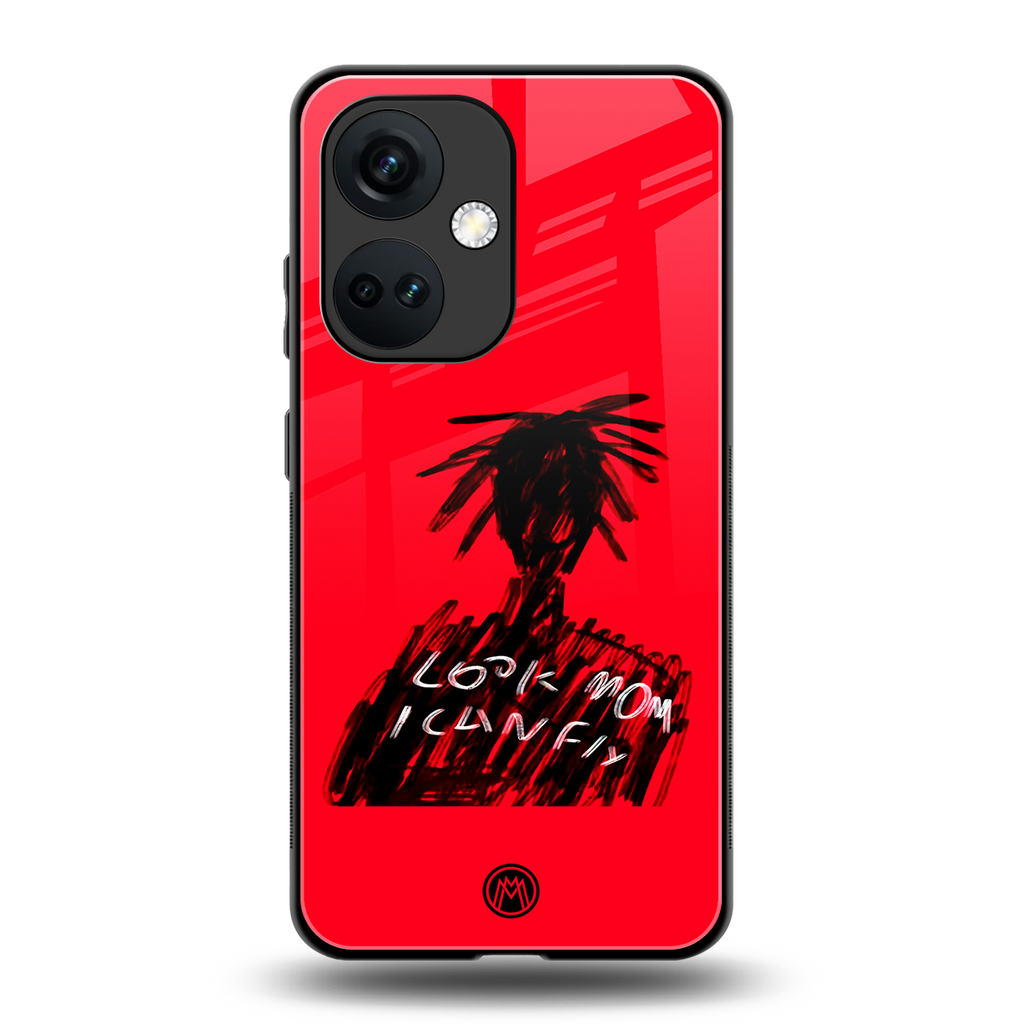 look mom i can fly back phone cover | glass case for oneplus nord ce 3