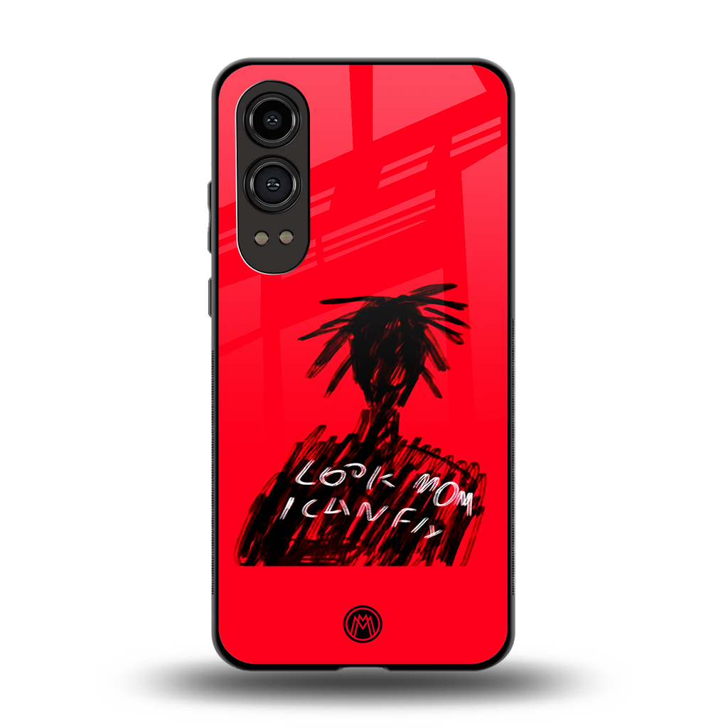 look mom i can fly back phone cover | glass case for oneplus nord ce 4 lite