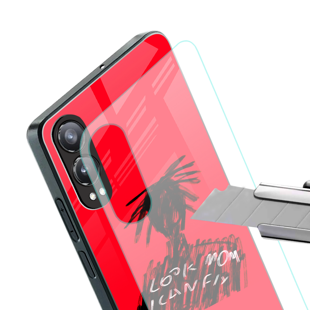 look mom i can fly back phone cover | glass case for oneplus nord ce 4 lite