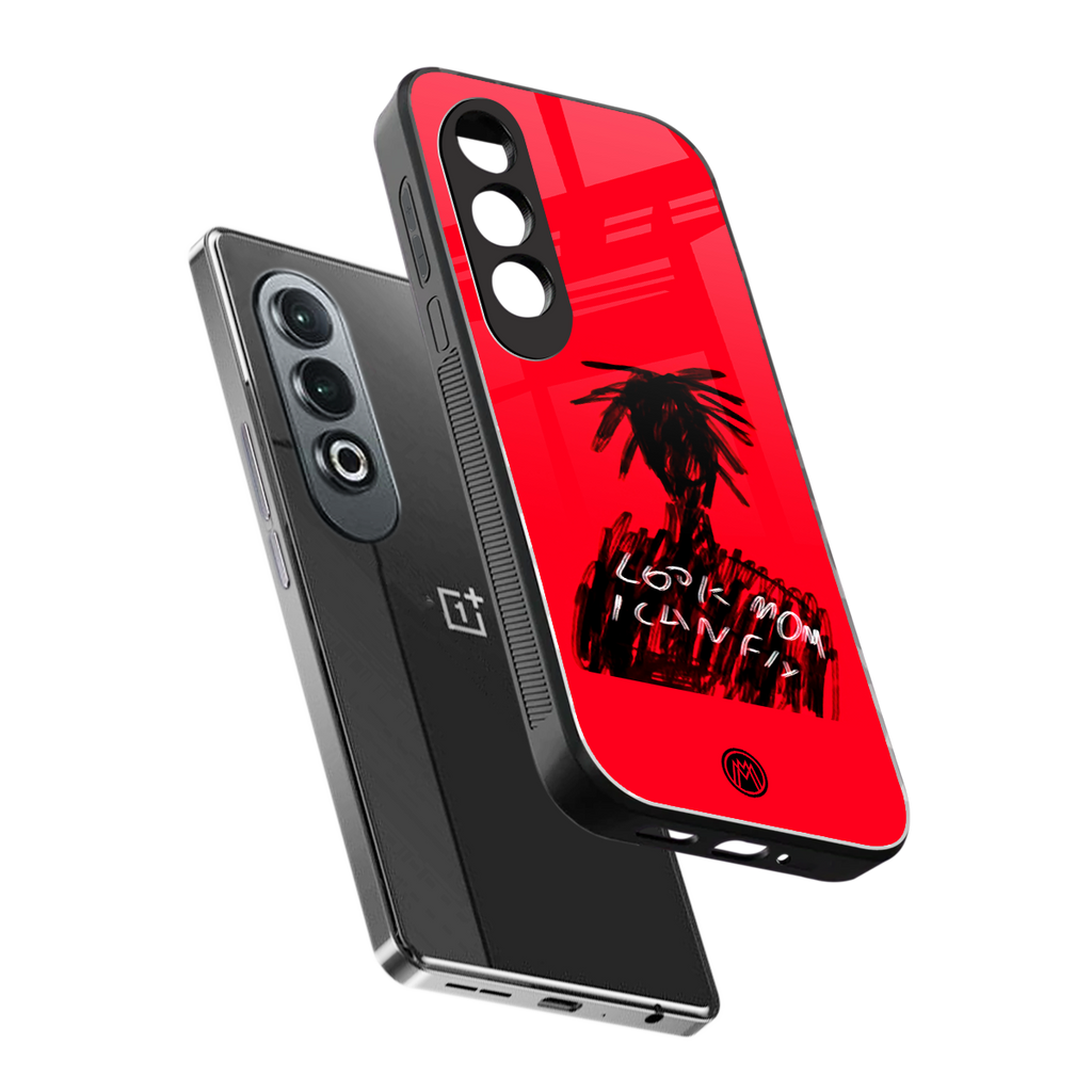 look mom i can fly back phone cover | glass case for oneplus nord ce 4