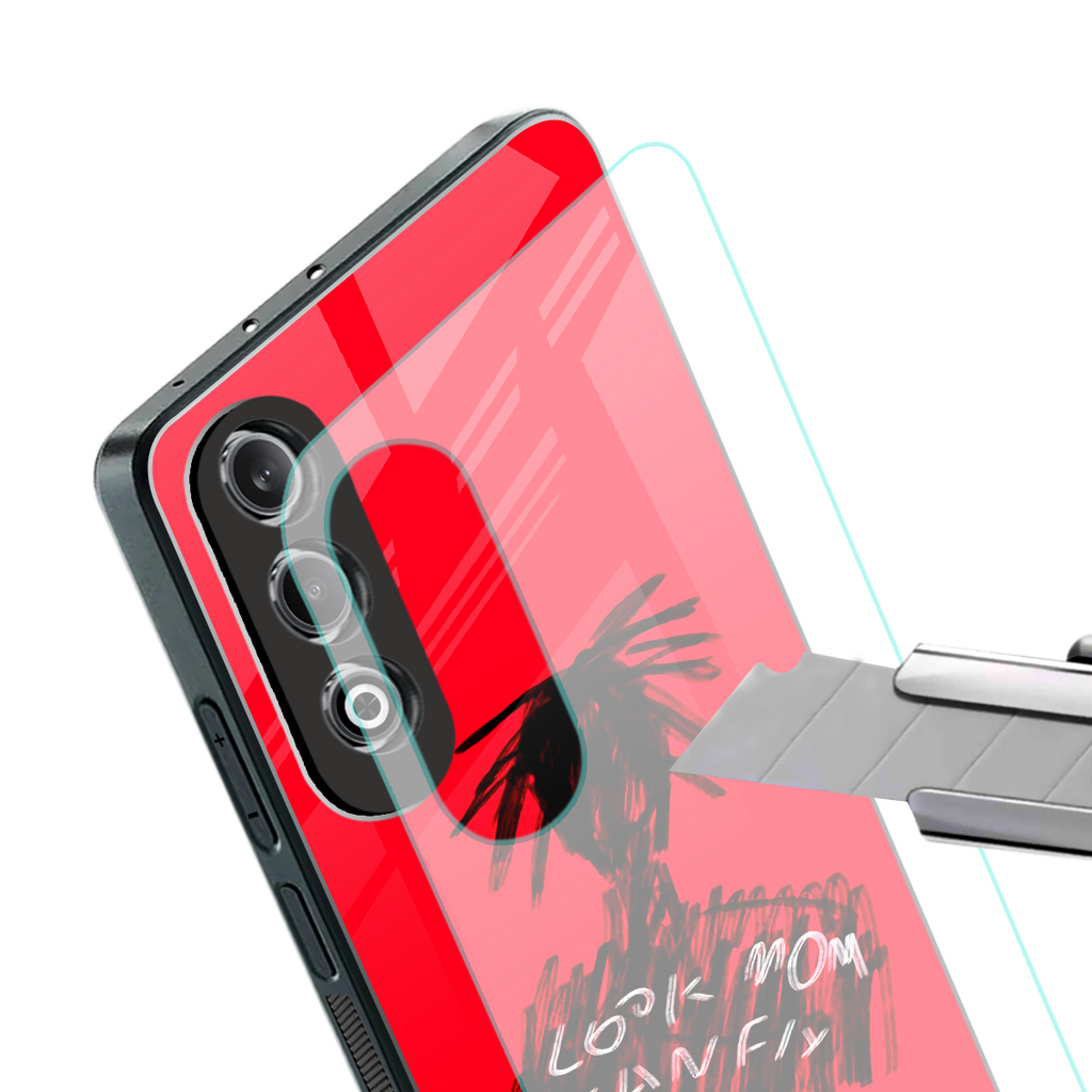 look mom i can fly back phone cover | glass case for oneplus nord ce 4