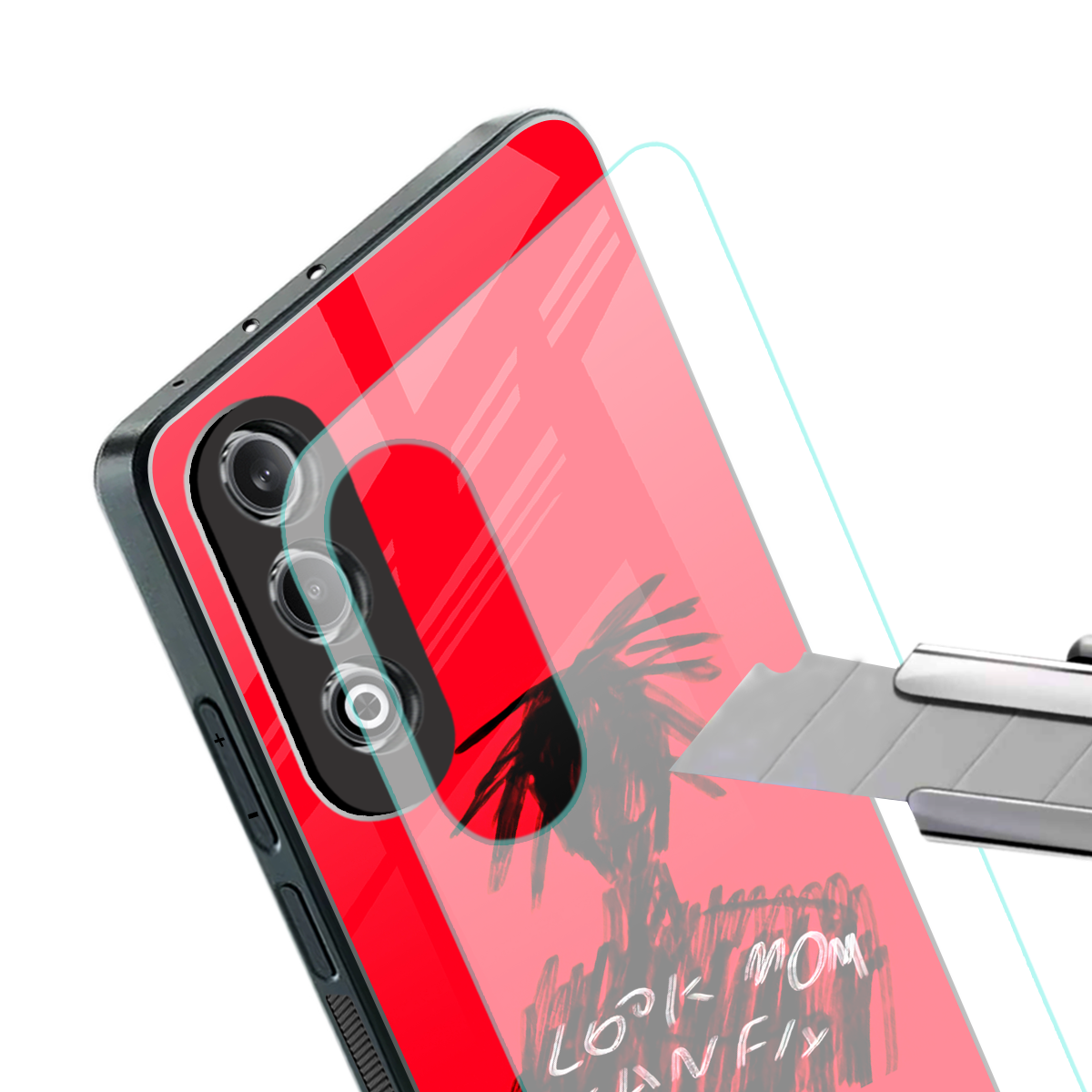 look mom i can fly back phone cover | glass case for oneplus nord ce 4