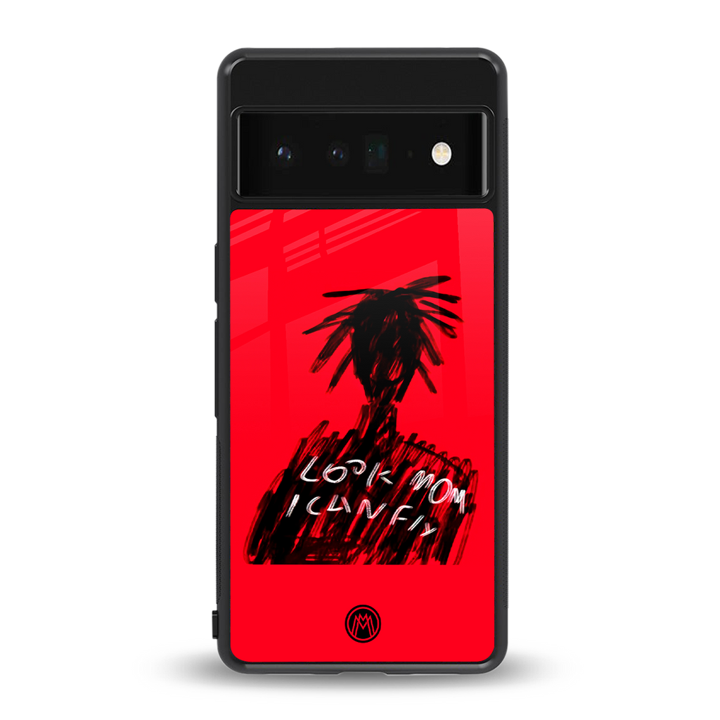 look mom i can fly back phone cover | glass case for google pixel 6 pro
