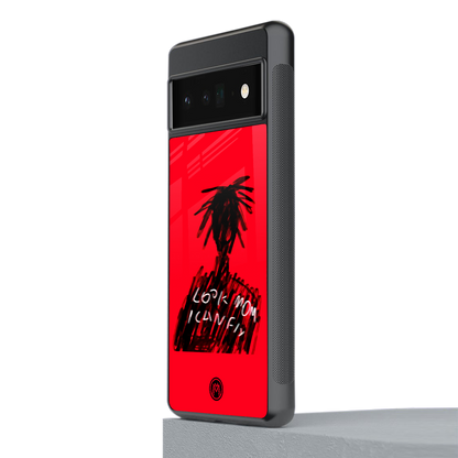 look mom i can fly back phone cover | glass case for google pixel 6 pro