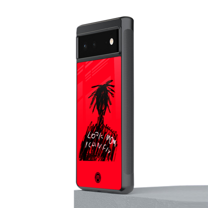look mom i can fly back phone cover | glass case for Google Pixel 6A