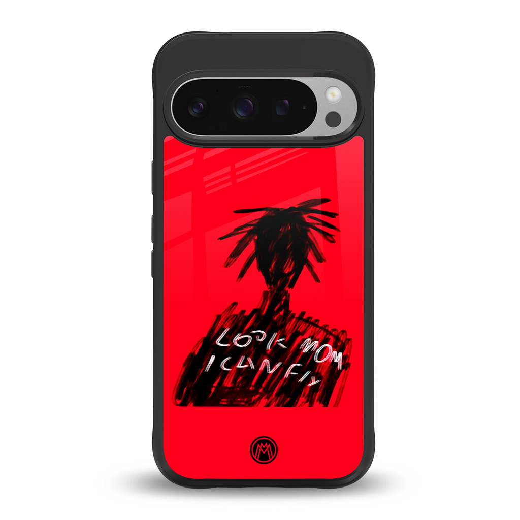 look mom i can fly back phone cover | glass case for google pixel 9 pro