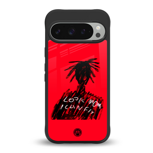 look mom i can fly back phone cover | glass case for google pixel 9 pro xl
