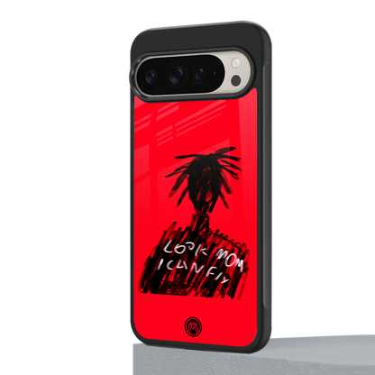 look mom i can fly back phone cover | glass case for google pixel 9 pro xl