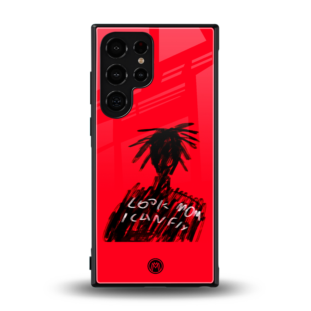 look mom i can fly back phone cover | glass case for samsung galaxy s24 ultra