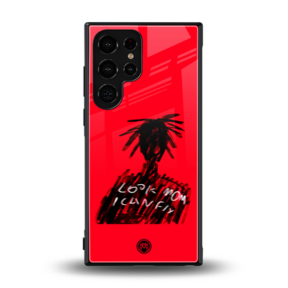 look mom i can fly back phone cover | glass case for samsung galaxy s23 ultra