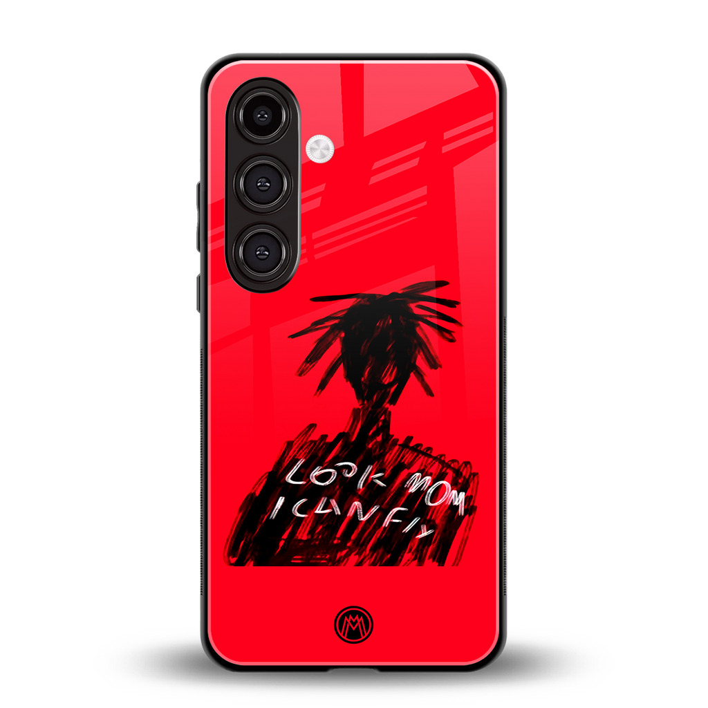 look mom i can fly back phone cover | glass case for samsung galaxy s24