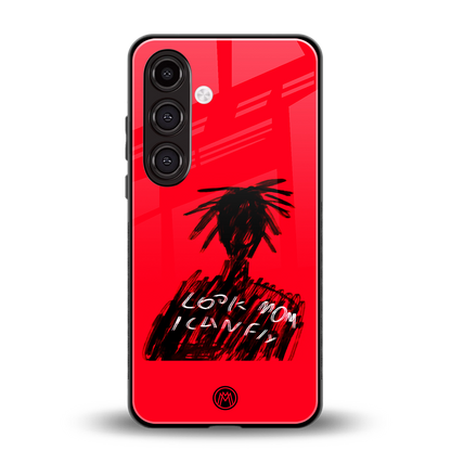 look mom i can fly back phone cover | glass case for samsung galaxy s24 plus