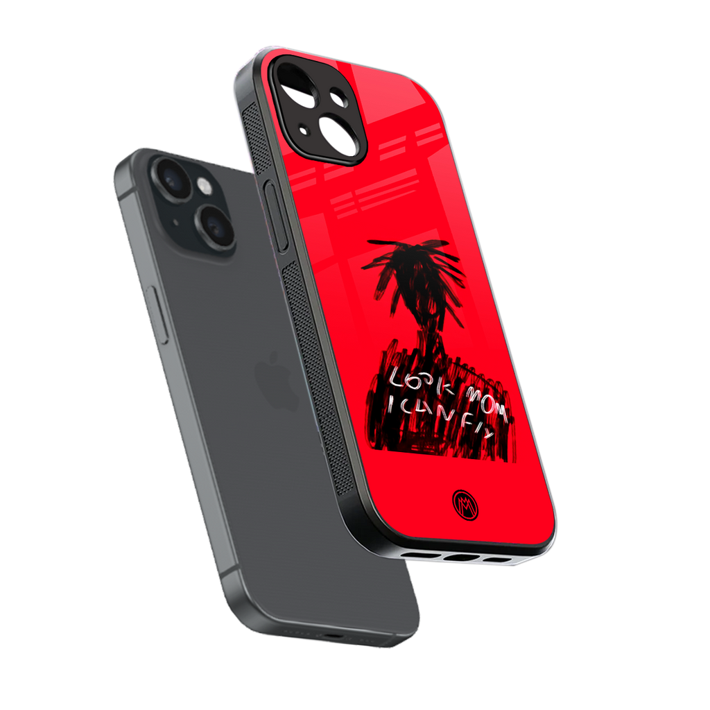 look mom i can fly back phone cover | glass case for iphone 15