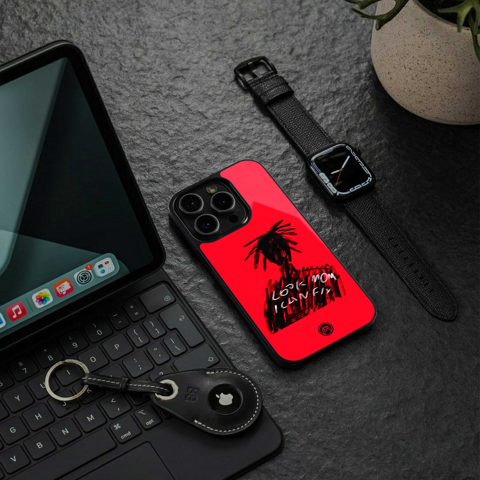 look mom i can fly back phone cover | glass case for iphone 13 pro max