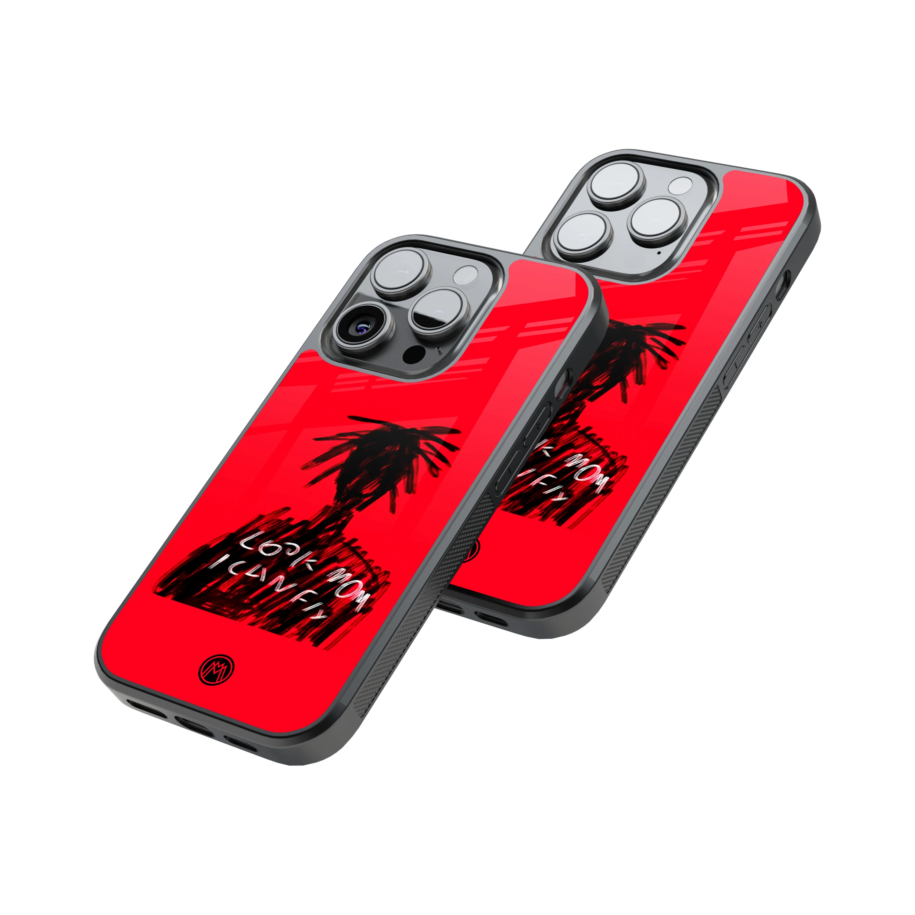 Protective Glass Back Phone Case Compatible with iPhone, Samsung, OnePlus, Pixel & More