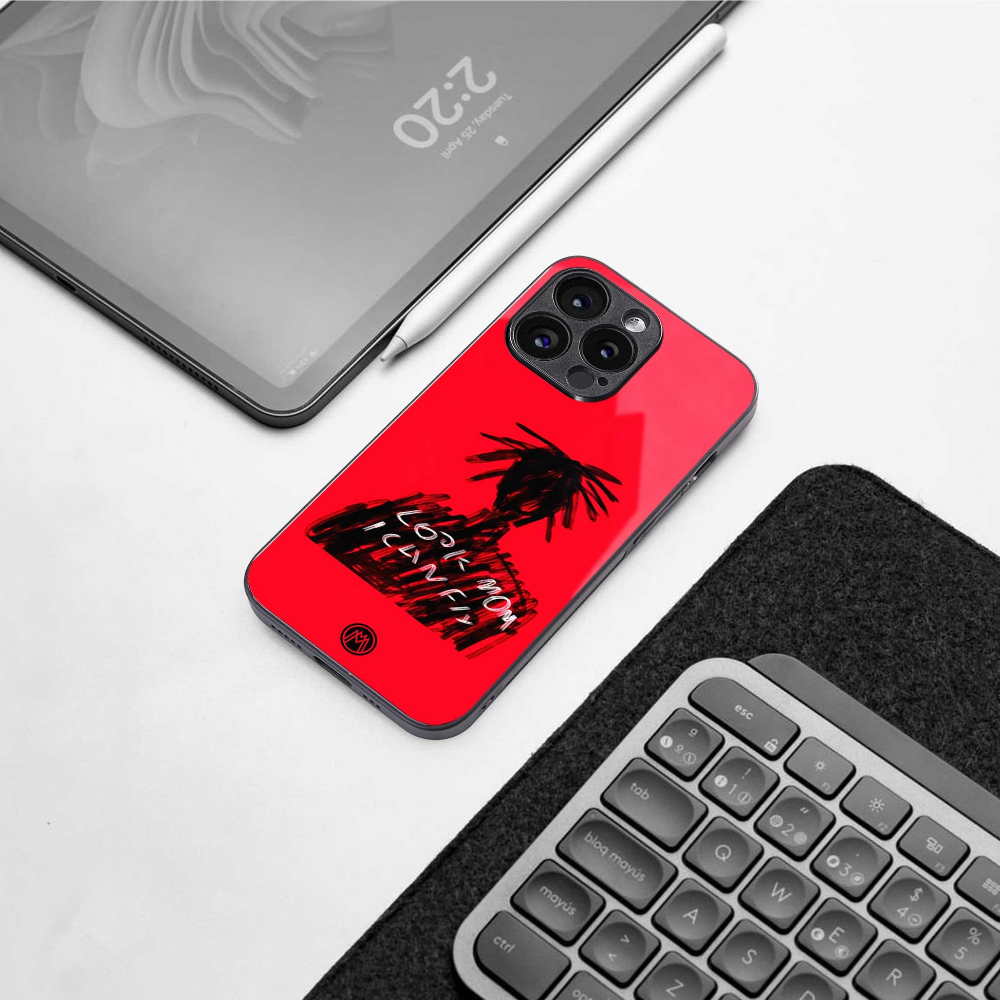 look mom i can fly back phone cover | glass case for iphone 13 pro max