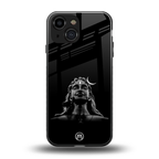 lord shiva black back phone cover | glass case for iphone 13 mini