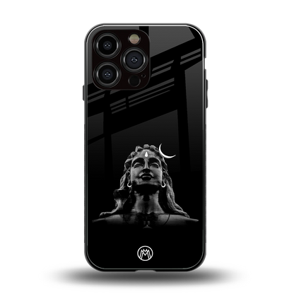 lord shiva black back phone cover | glass case for iphone 14 pro max