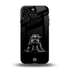 lord shiva black back phone cover | glass case for iphone 15 pro