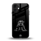 lord shiva black back phone cover | glass case for iphone 16 plus