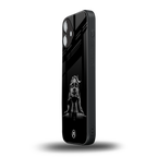 lord shiva black back phone cover | glass case for iphone 16 plus
