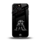 lord shiva black back phone cover | glass case for iphone 16 pro
